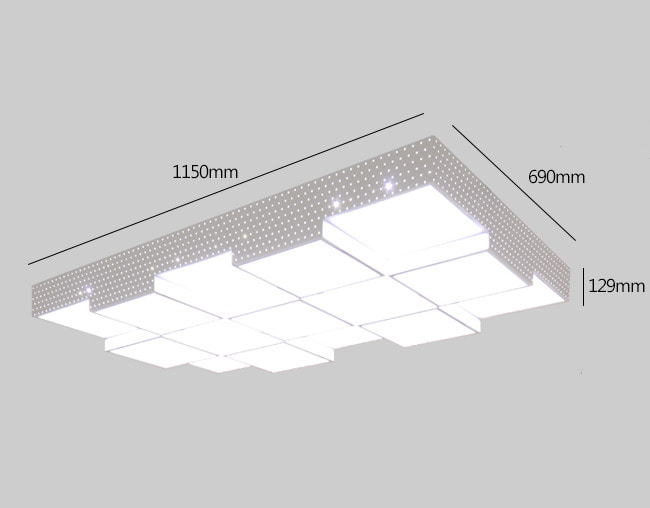 LED 큐브거실15등_150w